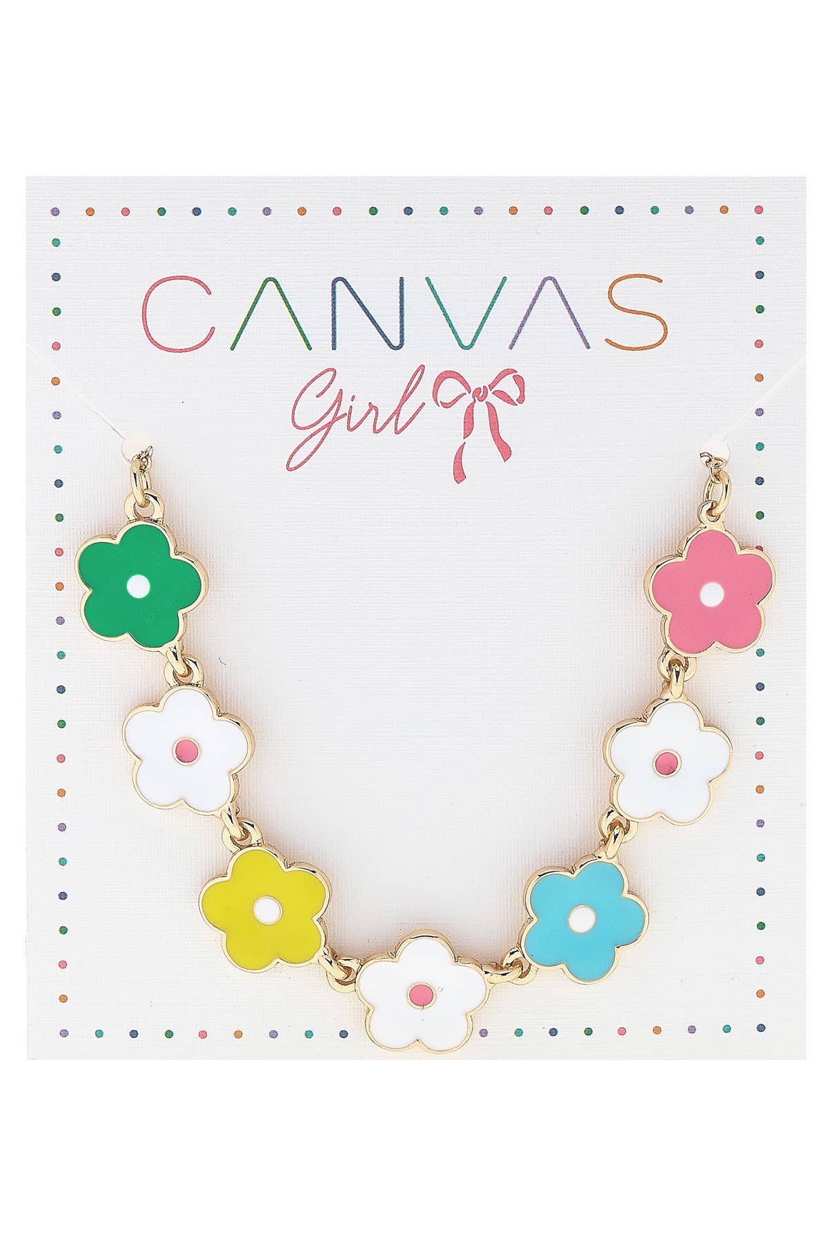 Pocket Full of Posies Enamel Flower Children's Necklace