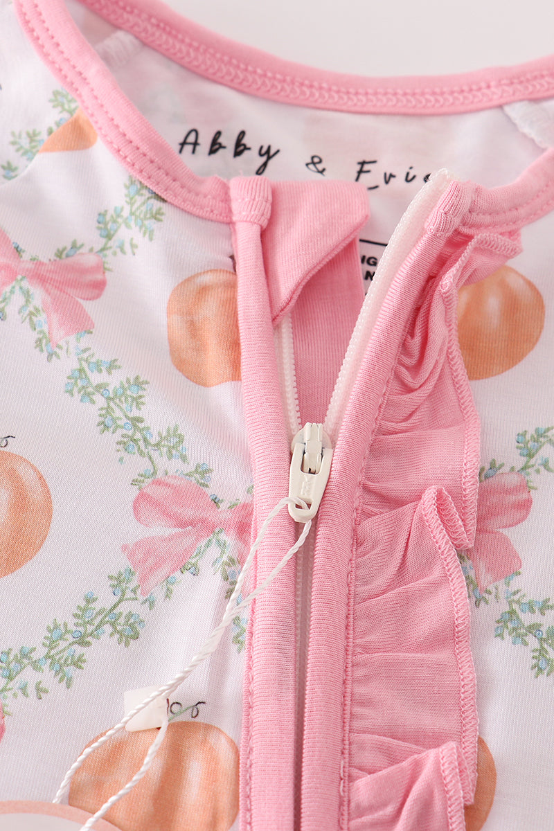Pink Pumpkin Bamboo Sleeper