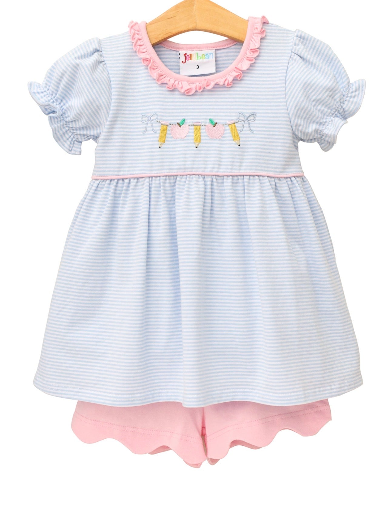 Pencil Garland Scallop Short Set