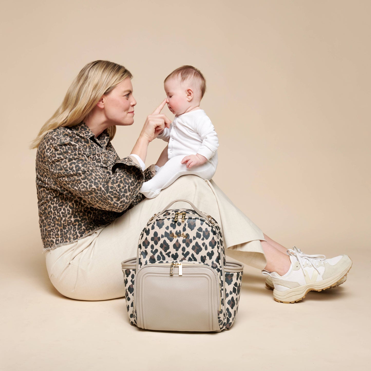 Leopard Itzy Mini Plus™ Backpack Diaper Bag