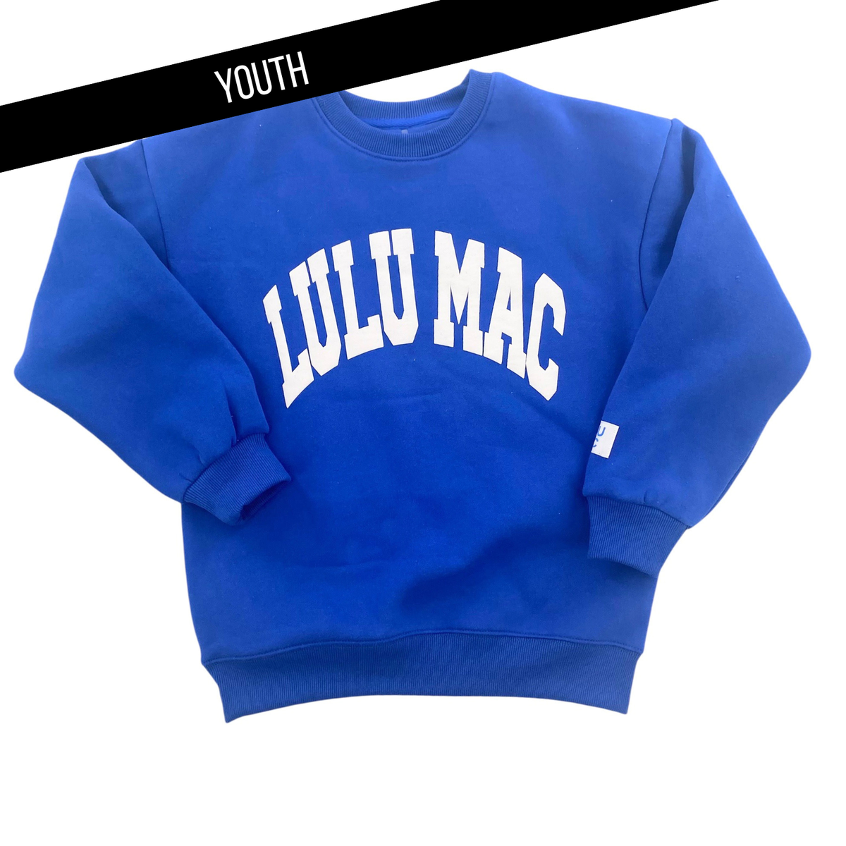 Lulu Mac ROYAL WITH WHITE PUFF