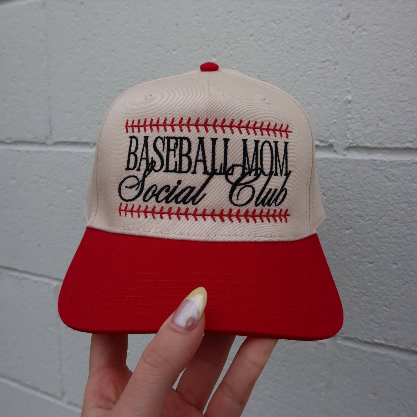 Baseball Mom Social Club Vintage Trucker Hat