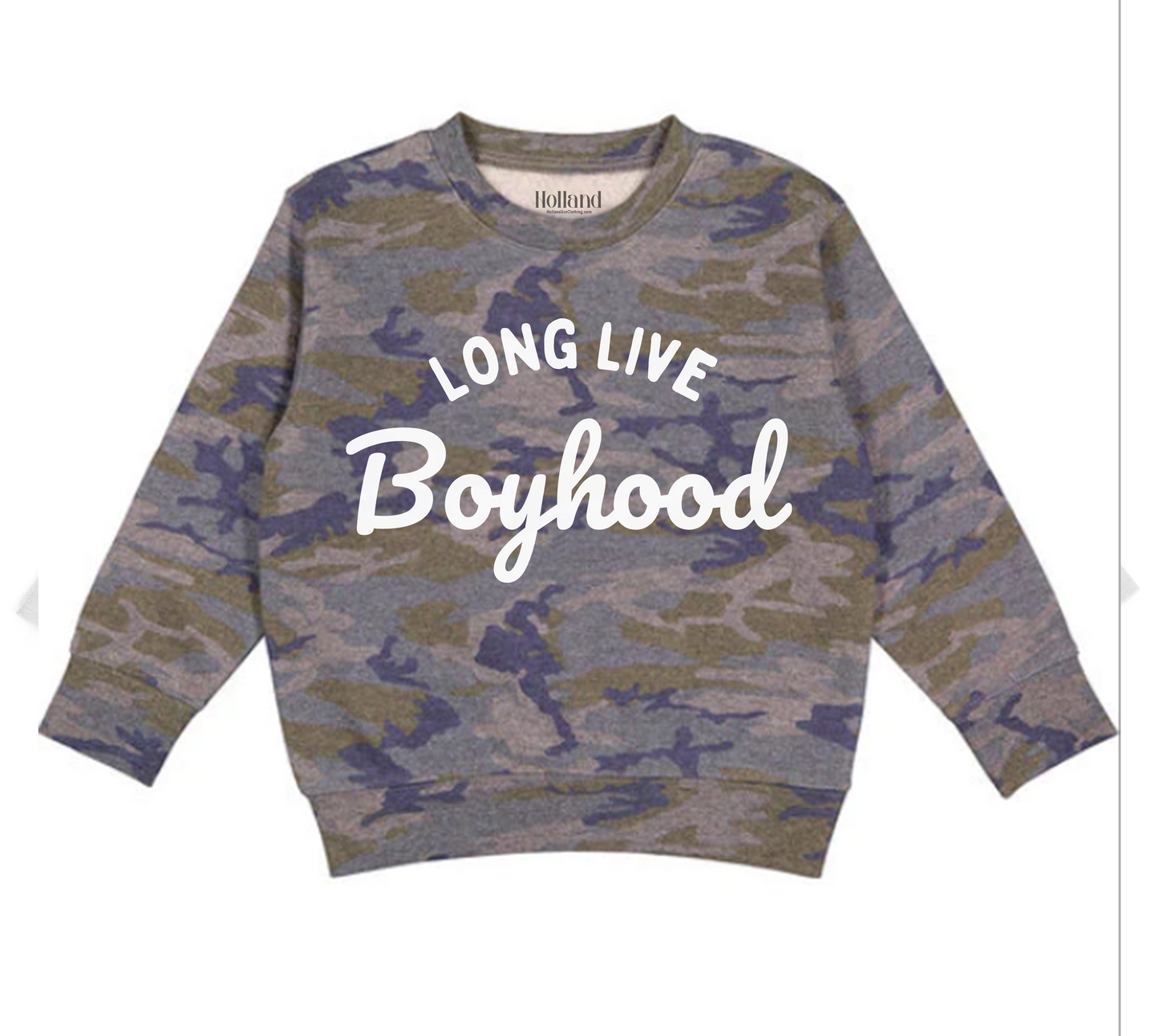 Boyhood | Camo Sweatshirt