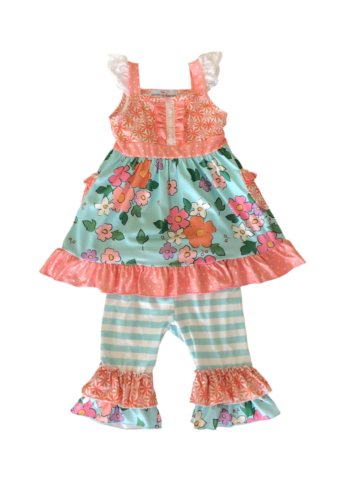 Flower Capri Outfit