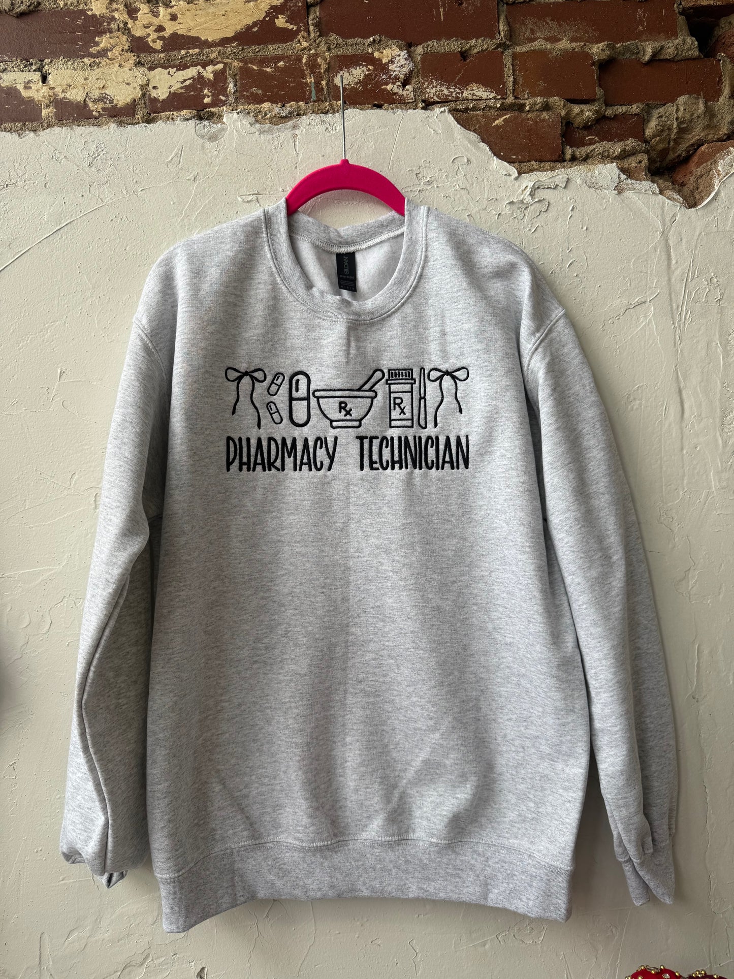 Pharmacy Technician Embroidered Sweatshirt