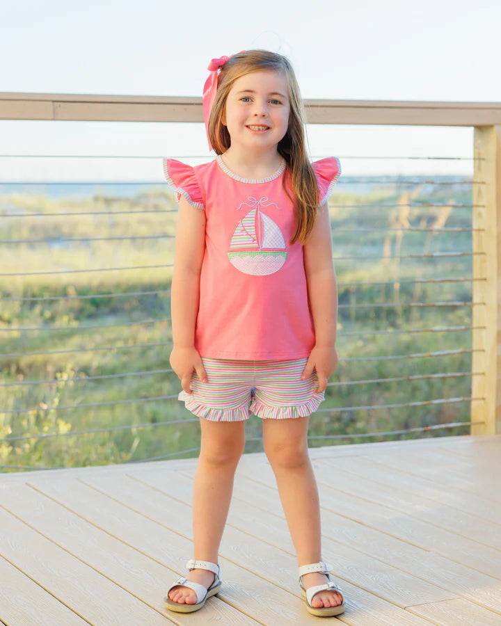 Sailin' Away Flutter Short Set