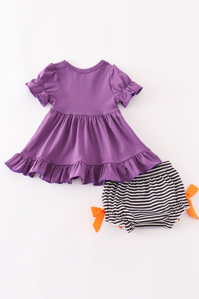 Halloween Pumpkin Ghost Bloomer Set