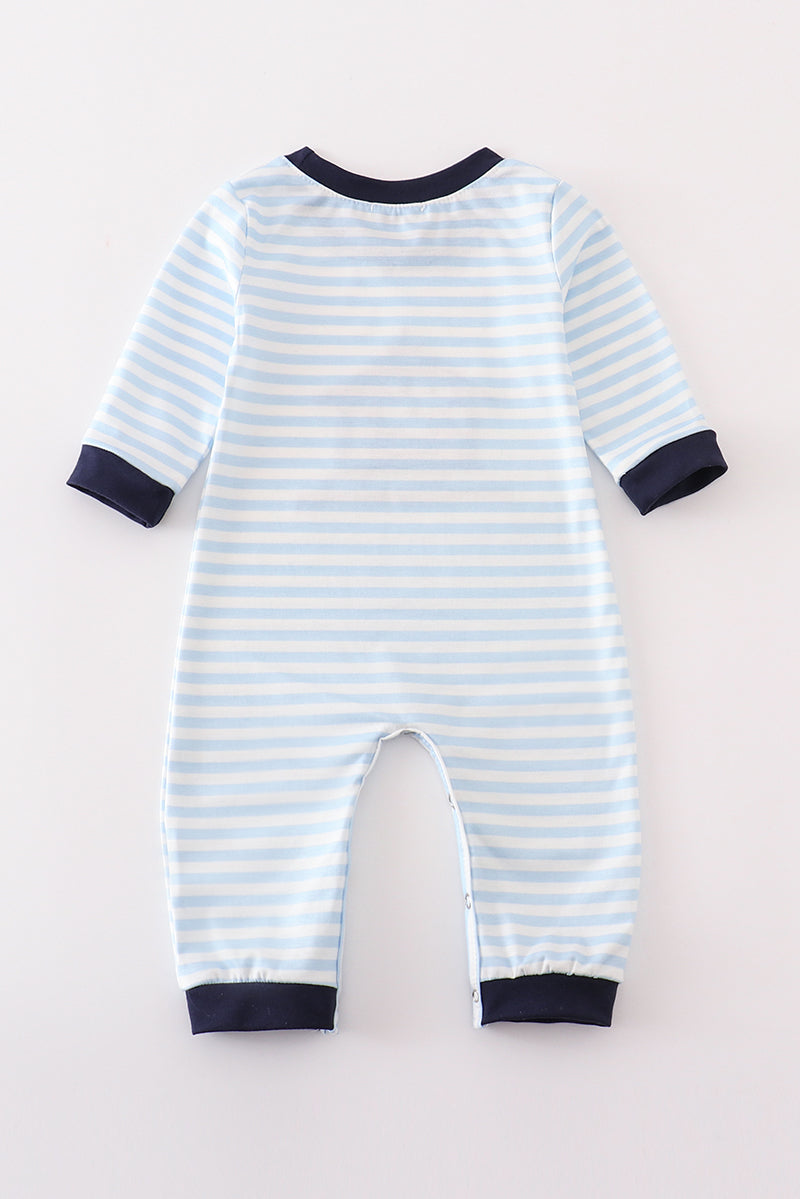 Navy Nativity Boy Romper