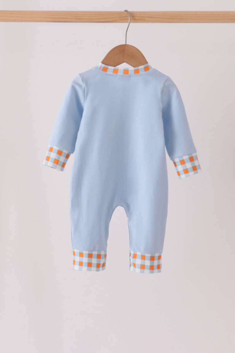 Blue Turkey Romper