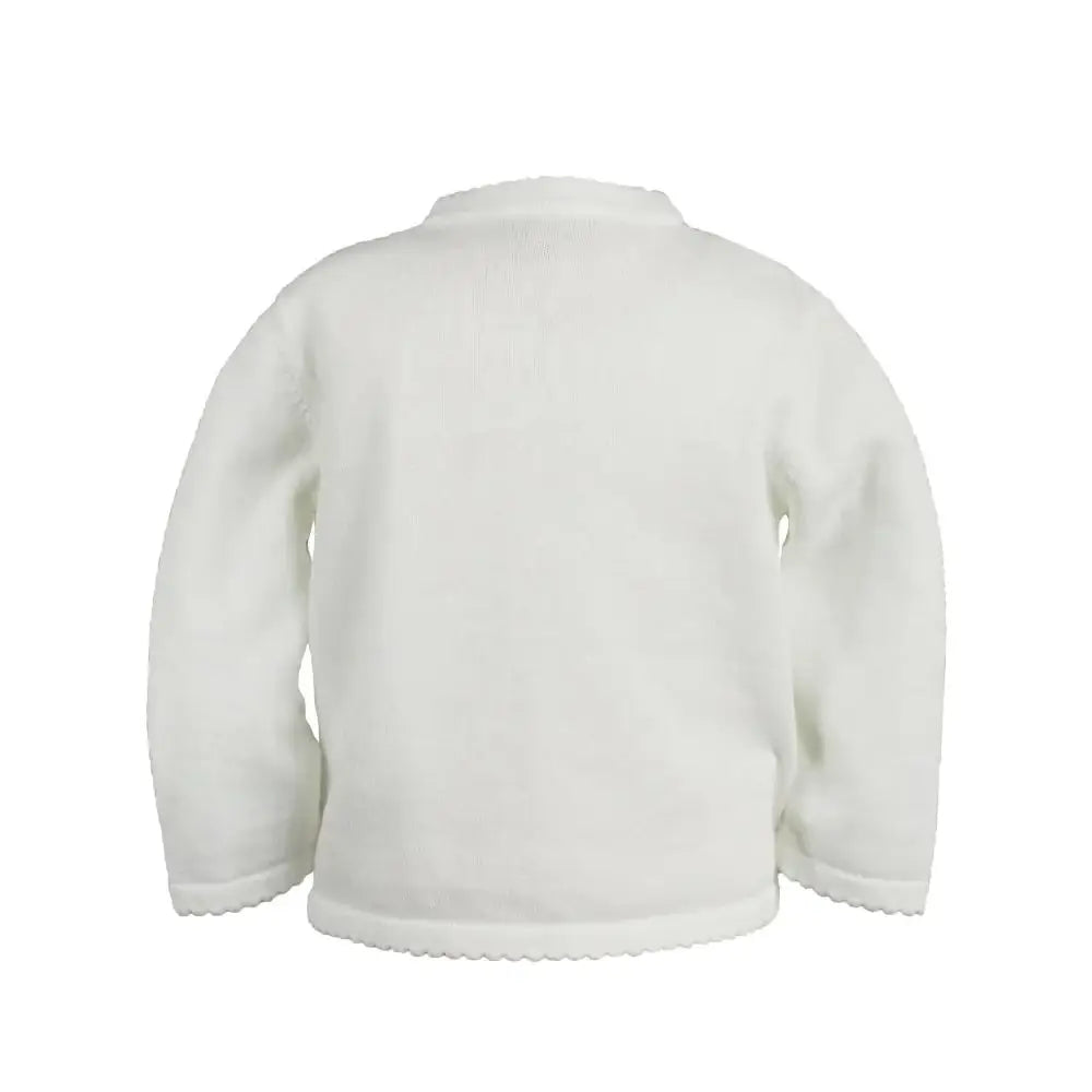 Scalloped Edge Cardigan Sweater