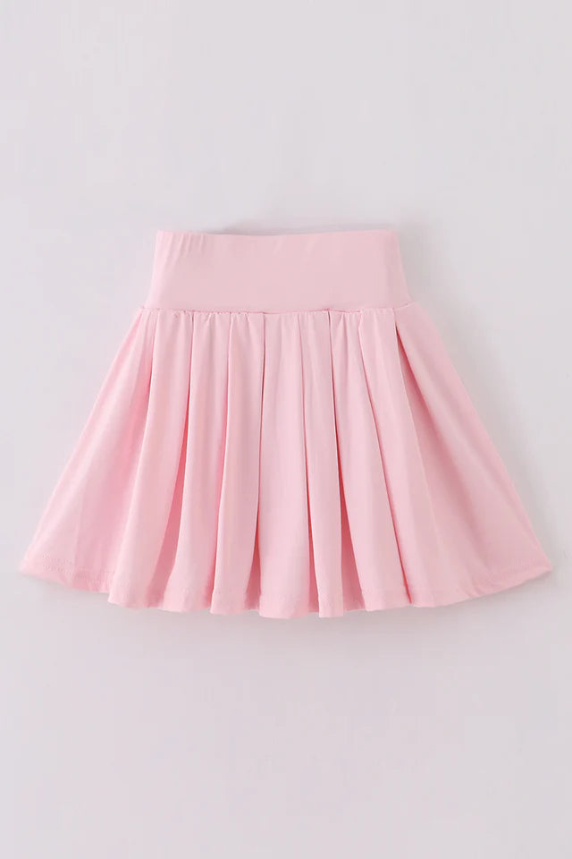Pink Pleated Skort