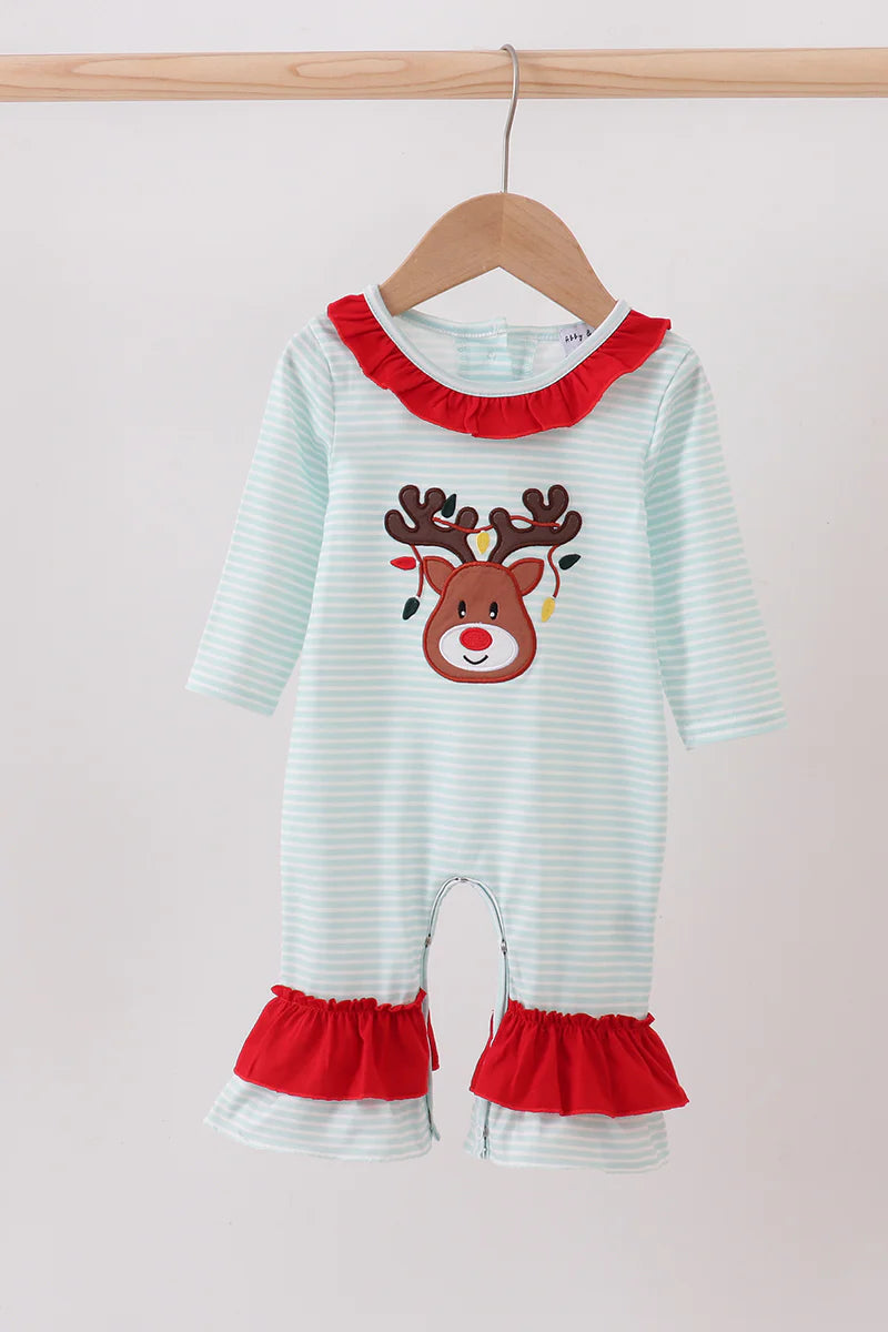 Reindeer Ruffle Romper