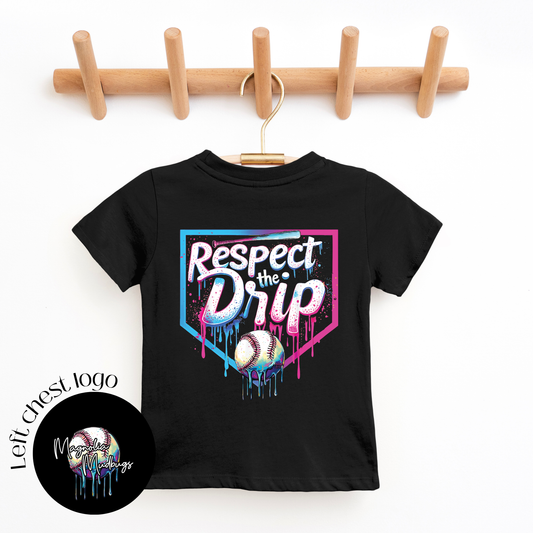 Baseball Drip Kids T-Shirt | Trendy