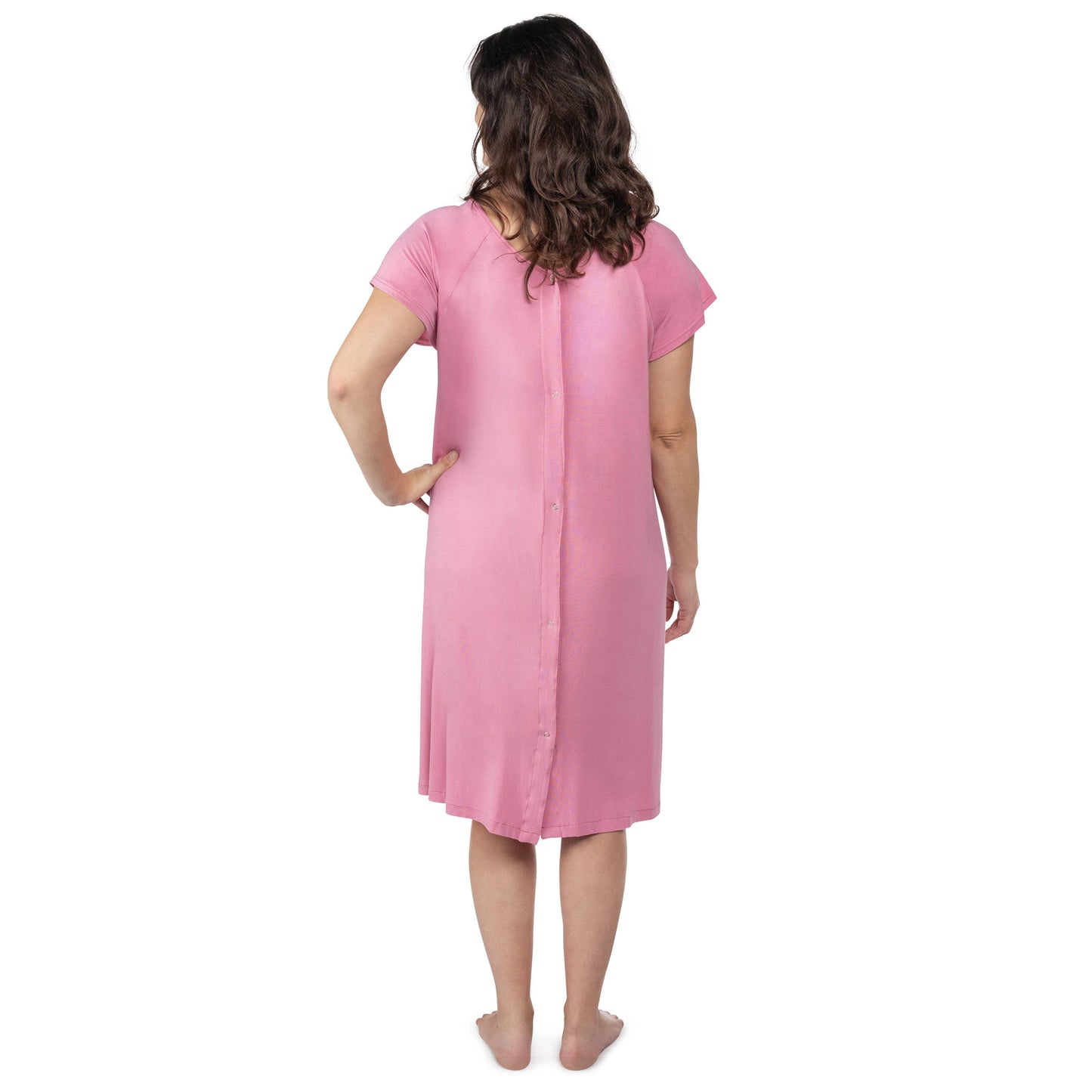 Rose Maternity Mommy Labor and Delivery/ Nursing Gown
