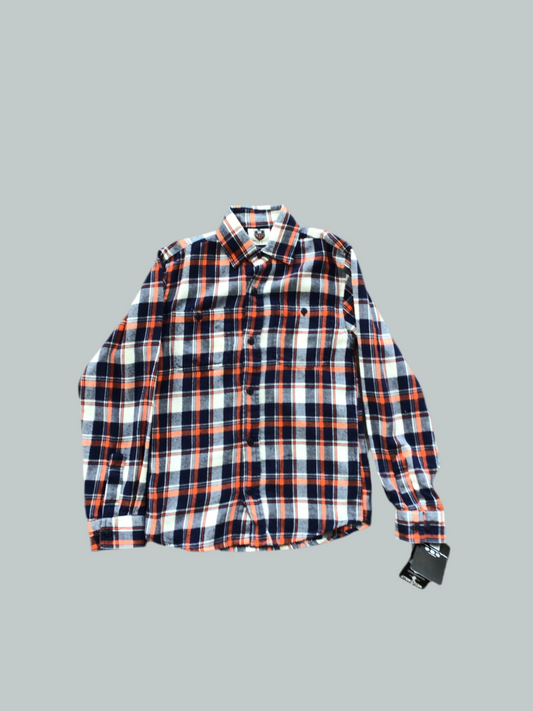 Wes & Willy Orange Crush Plaid Flannel