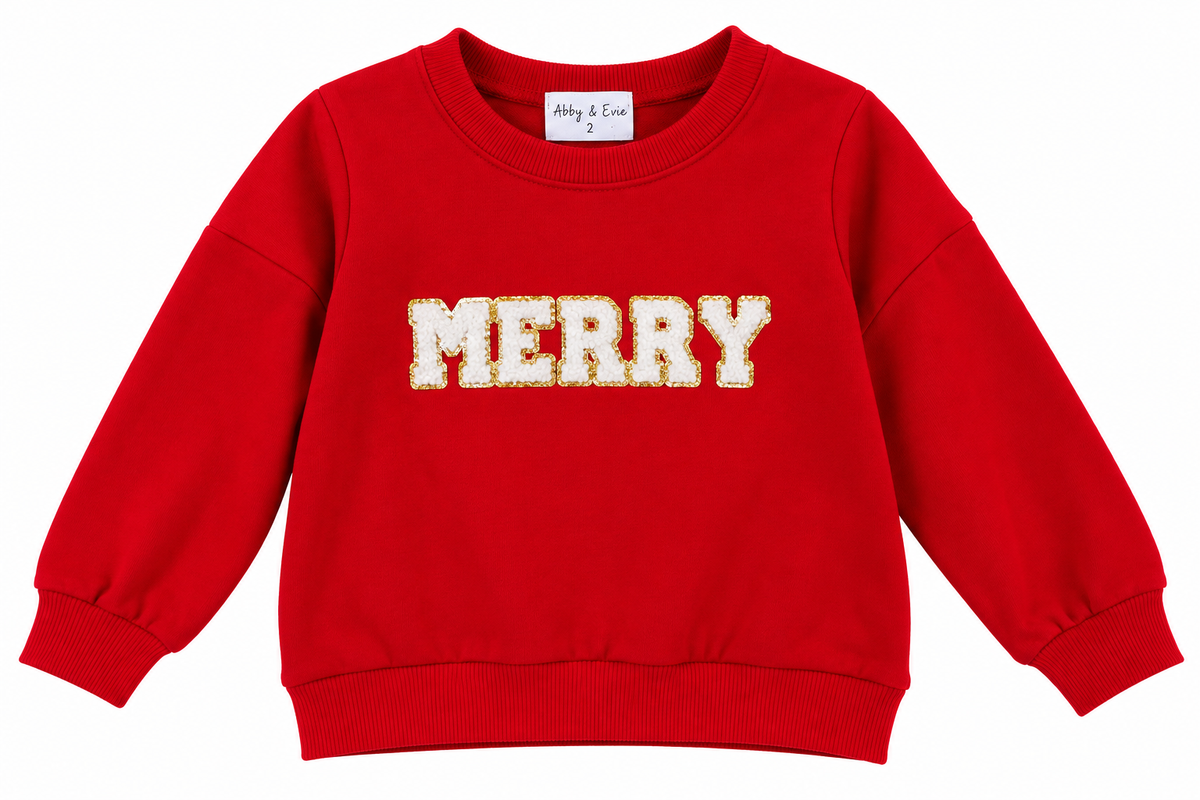Red Merry French Knot Top