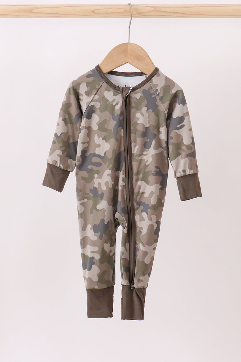 Camouflage Bamboo Zipper Sleeper