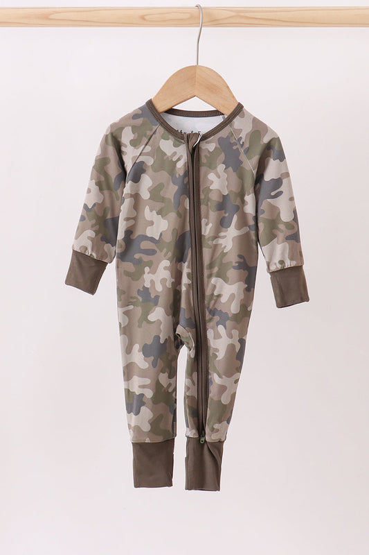 Camouflage Bamboo Zipper Sleeper