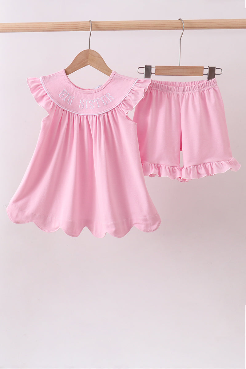 Big Sister Ruffle Shorts Set