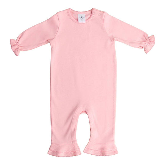 Ruffle Romper: Pink