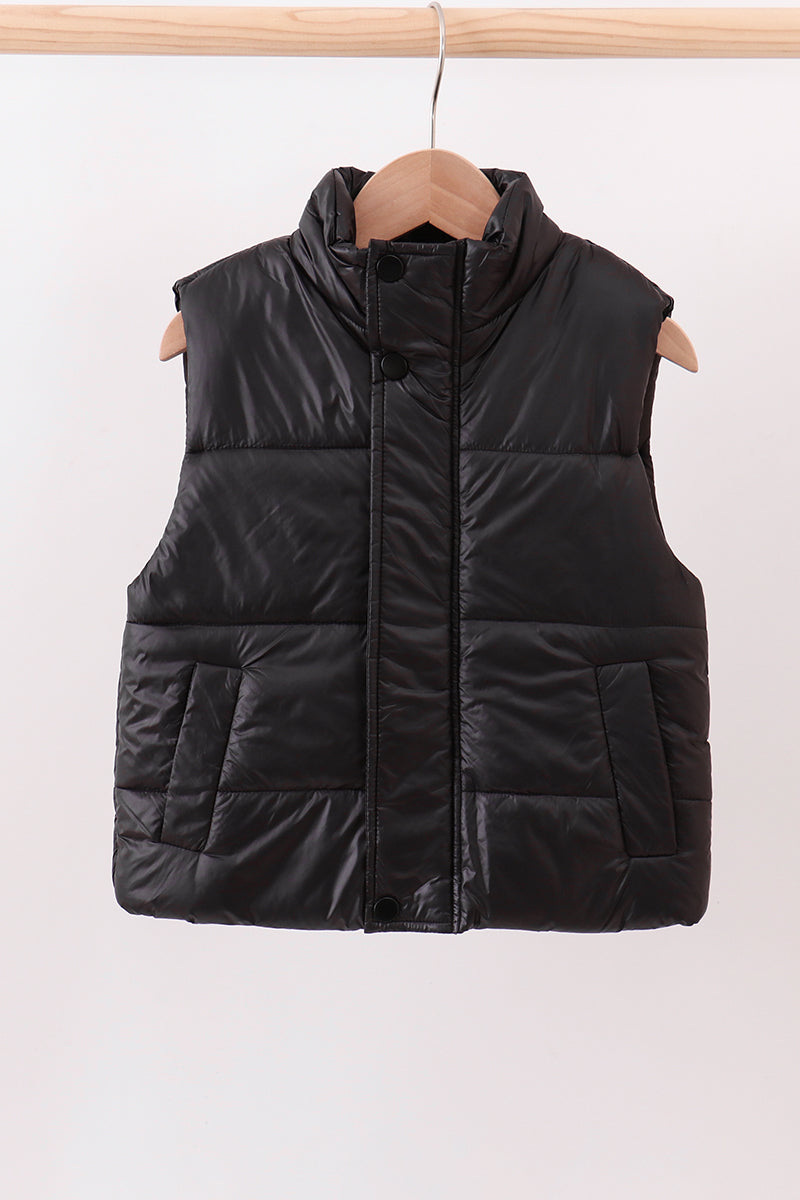 Black Mom & Me Puffer Vest