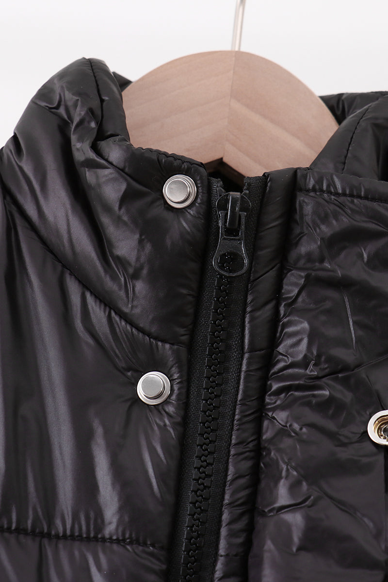 Black Mom & Me Puffer Vest