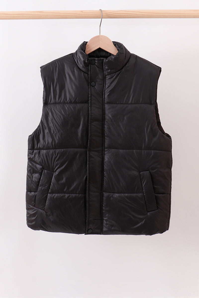 Black Mom & Me Puffer Vest