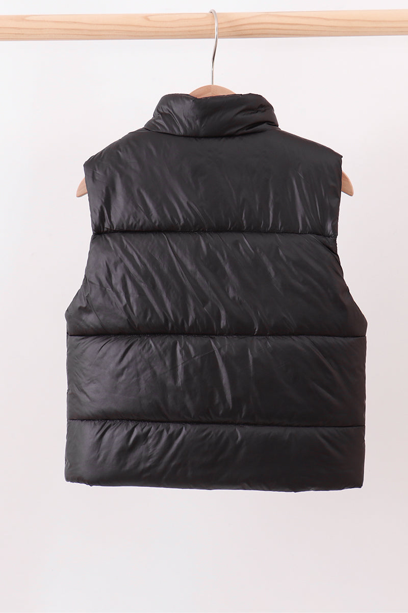 Black Mom & Me Puffer Vest