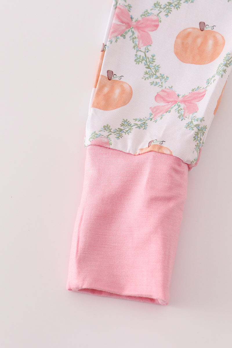 Pink Pumpkin Bamboo Sleeper