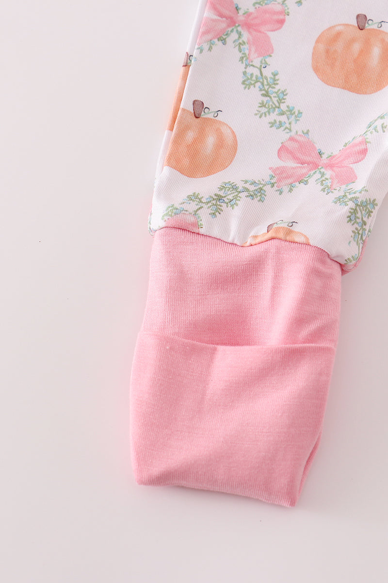 Pink Pumpkin Bamboo Sleeper