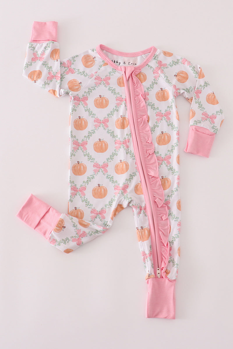 Pink Pumpkin Bamboo Sleeper