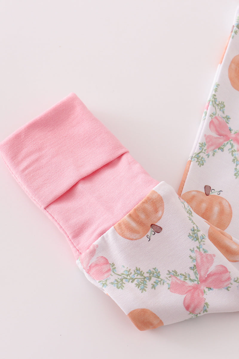 Pink Pumpkin Bamboo Sleeper