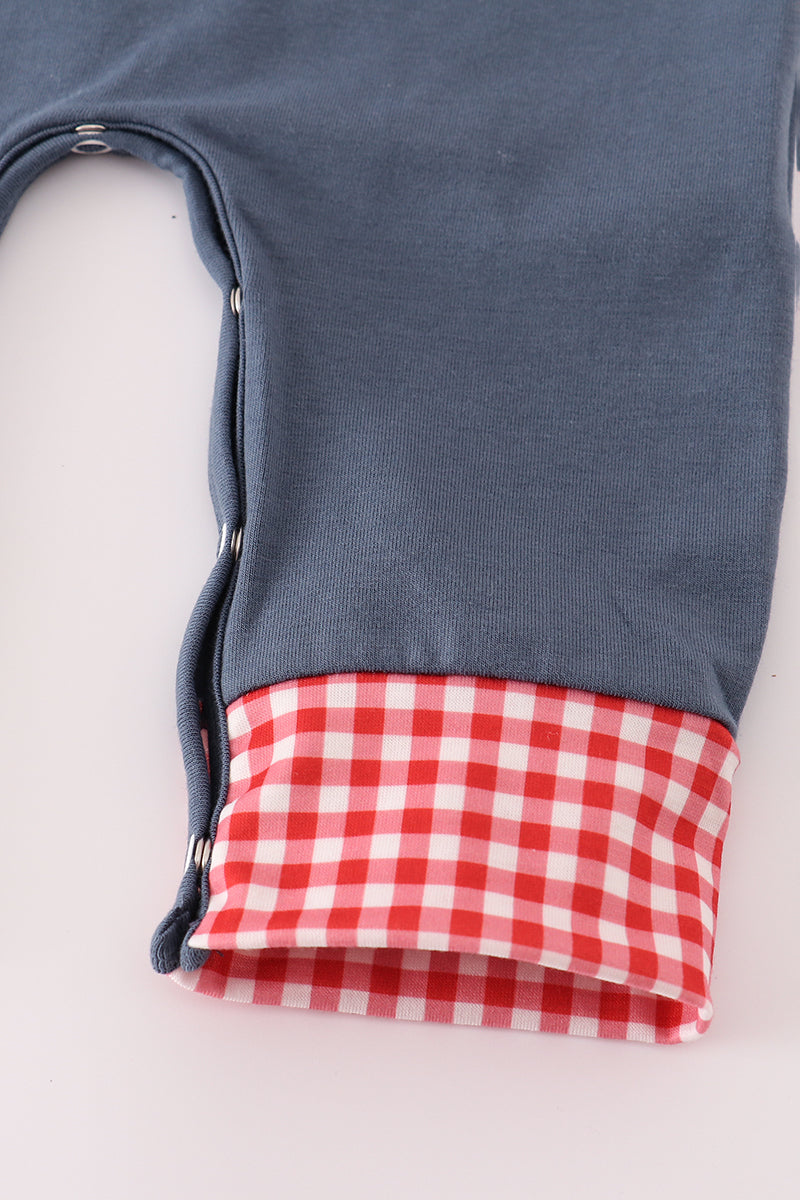 Navy Superhero Romper