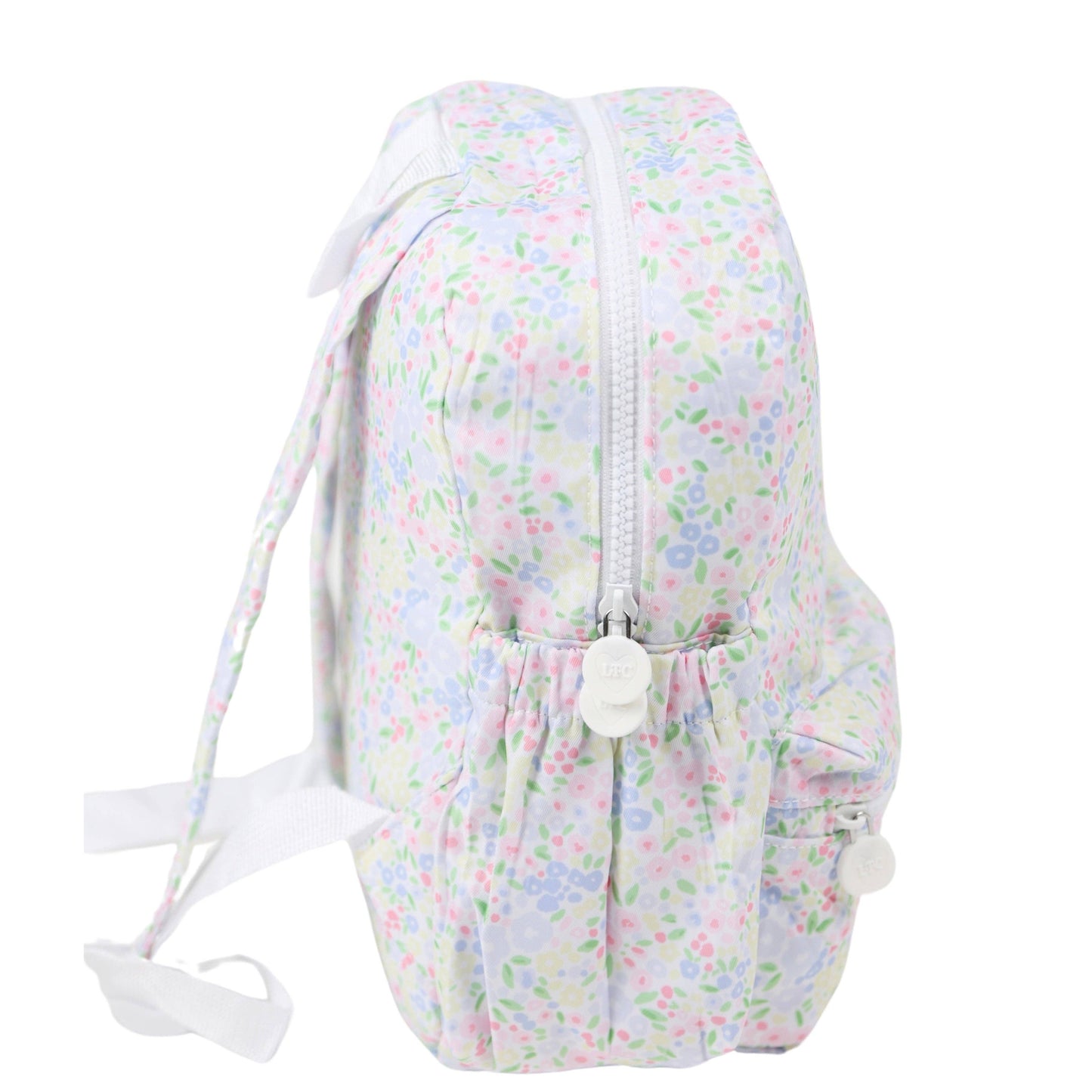 Nylon Backpack (Full Size): Light Pink Gingham