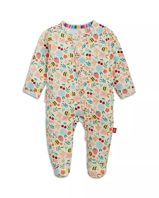 Honey Blossom Ruffle Footie
