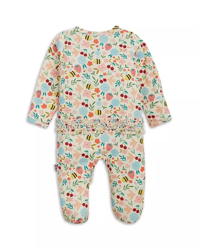 Honey Blossom Ruffle Footie
