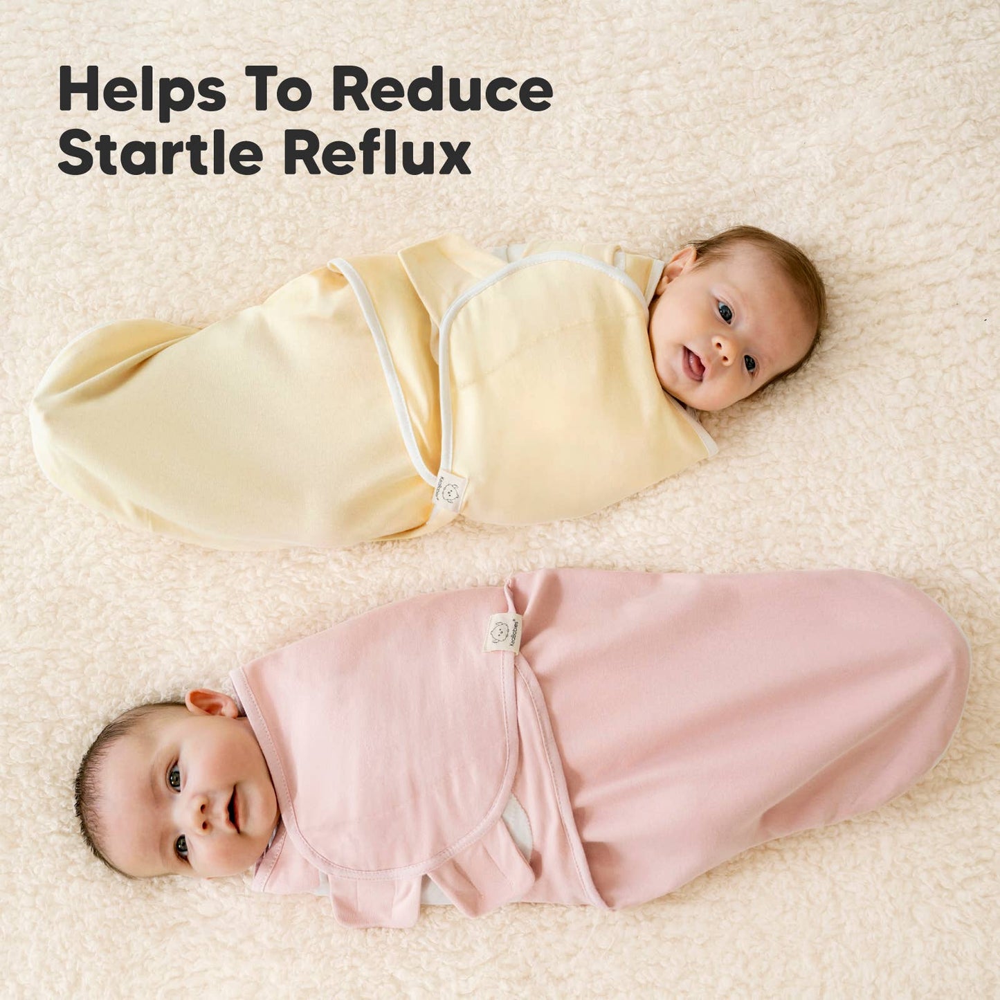 3pk Soothe Zippy Baby Swaddles 0-3 Months,Newborn Sleep Sack: Daffodil