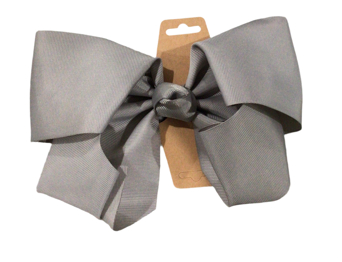 Grey Large Bow