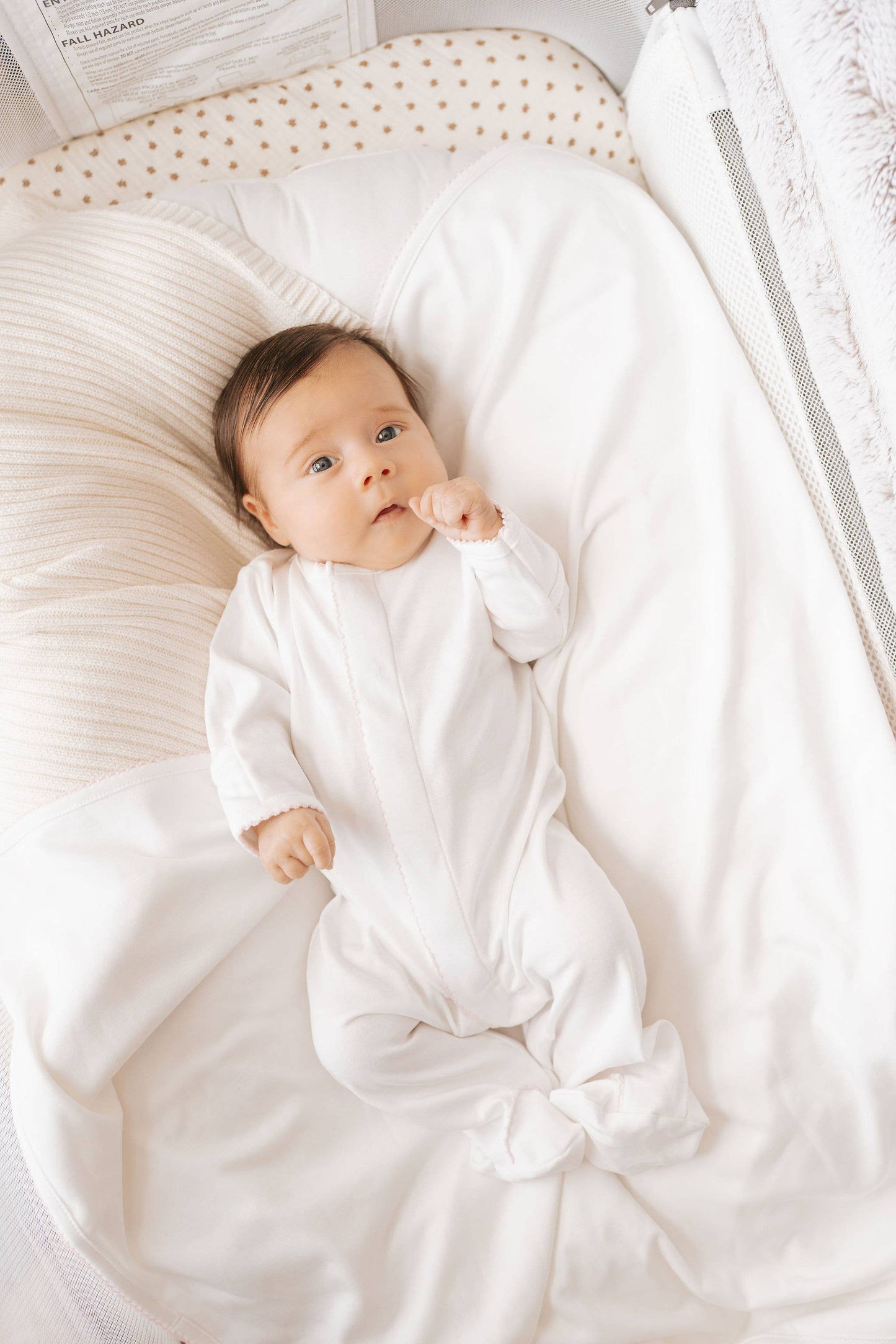 Pima Cotton Footie - Pastel Embroidery blanks - Baby Blanks: Baby Pink