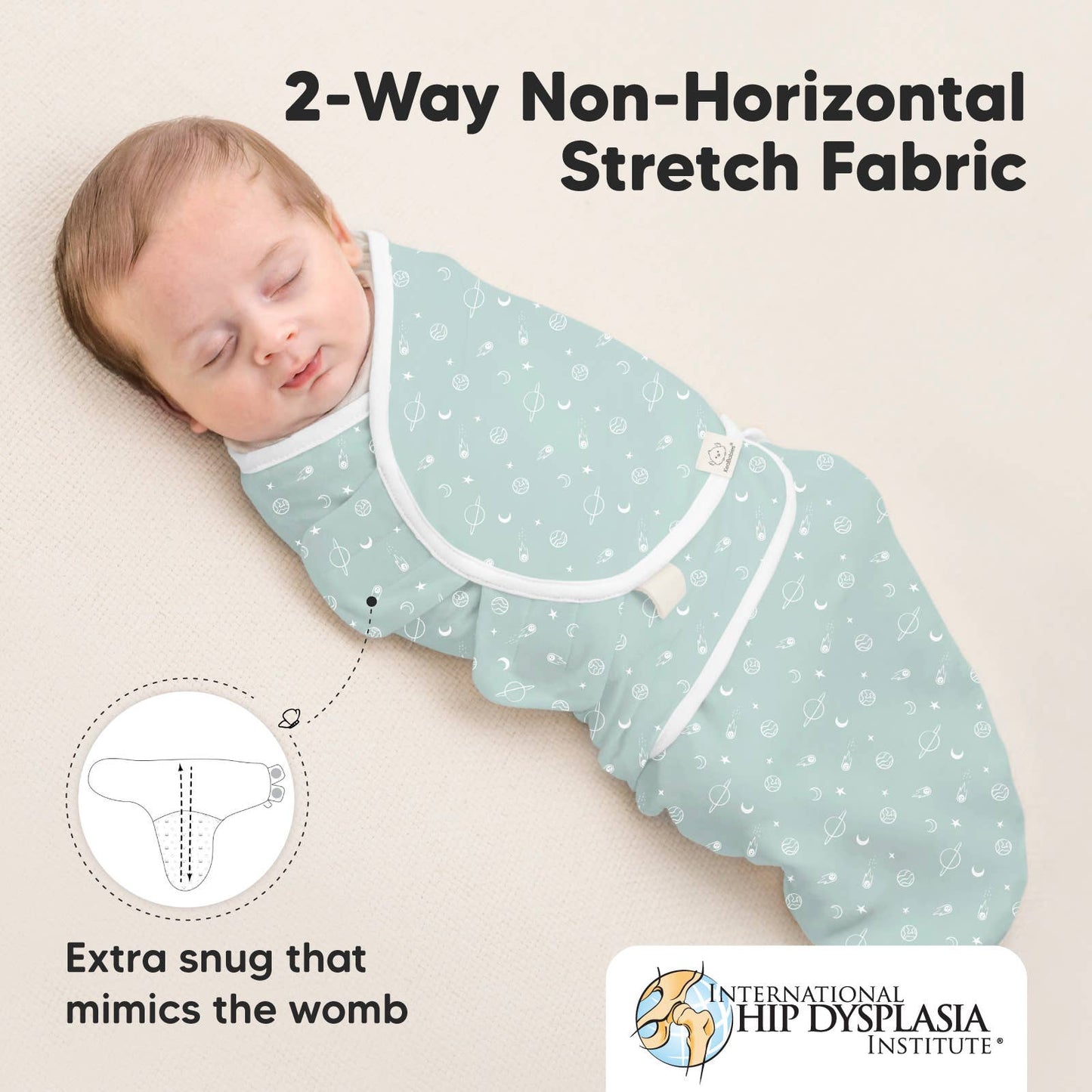 3pk Soothe Baby Swaddles 0-3 Months, Sleep Sack for Newborns: Galaxy / OS 0-3M