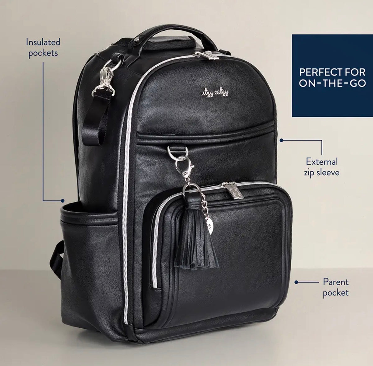 Noir Boss Plus Backpack Diaper Bag