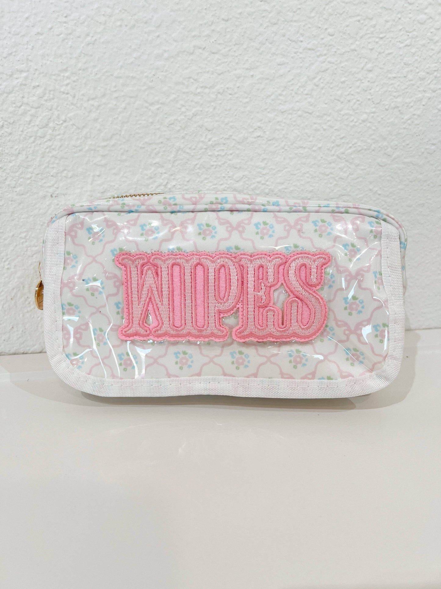 Wipes Pouch - Clear Coat Bag: Pink