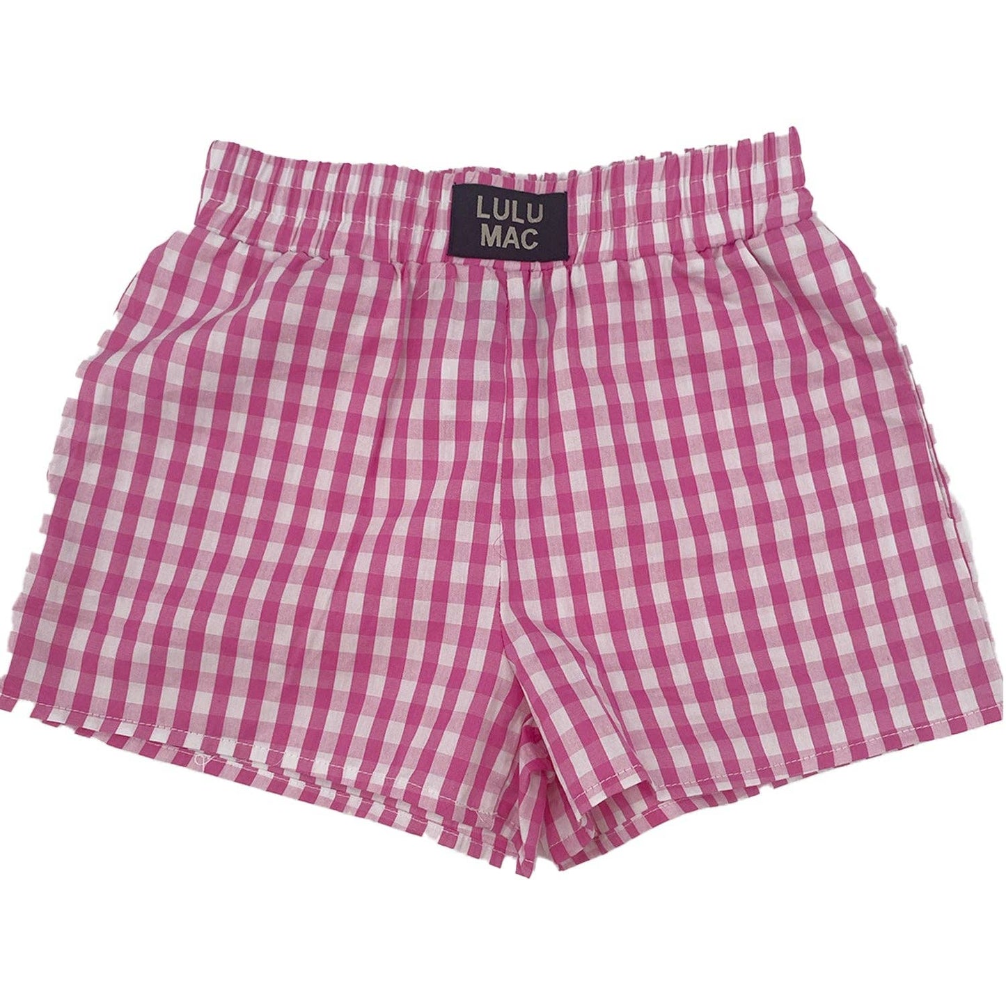 Pink Gingham KIDS SHORTS