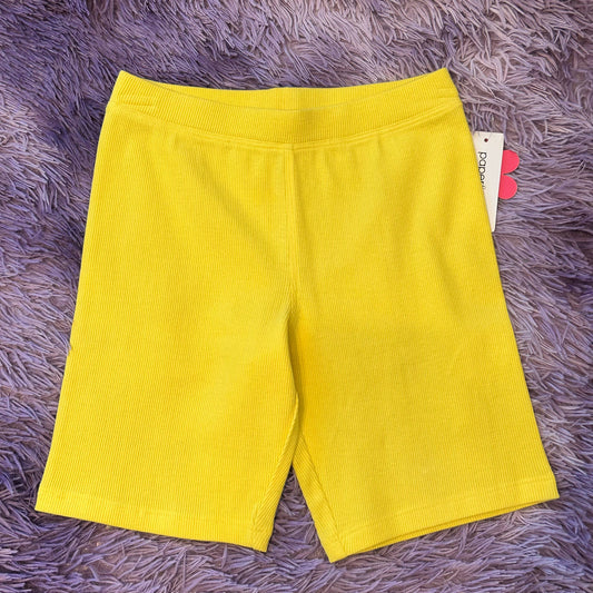 Rib bike short - yellow tail: S