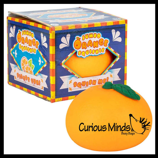 Jumbo Doh Filled Orange - Soft Stress Squishy Ball Fruit