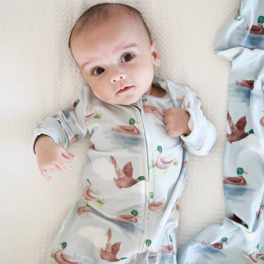 Little Duckling Zipper Footie