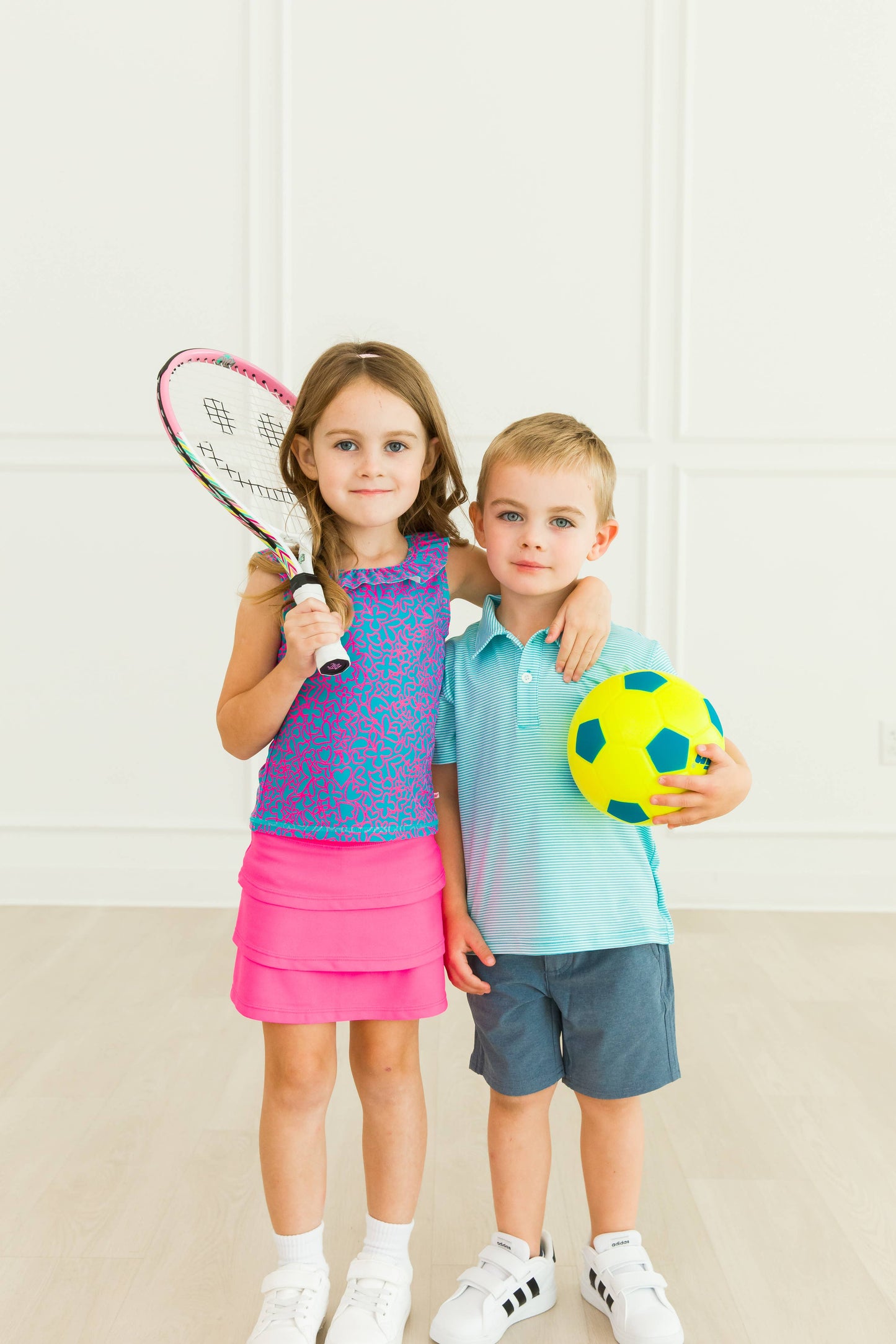 Boys Bright Aqua Micro Stripe Knit Short Sleeve Performance Polo