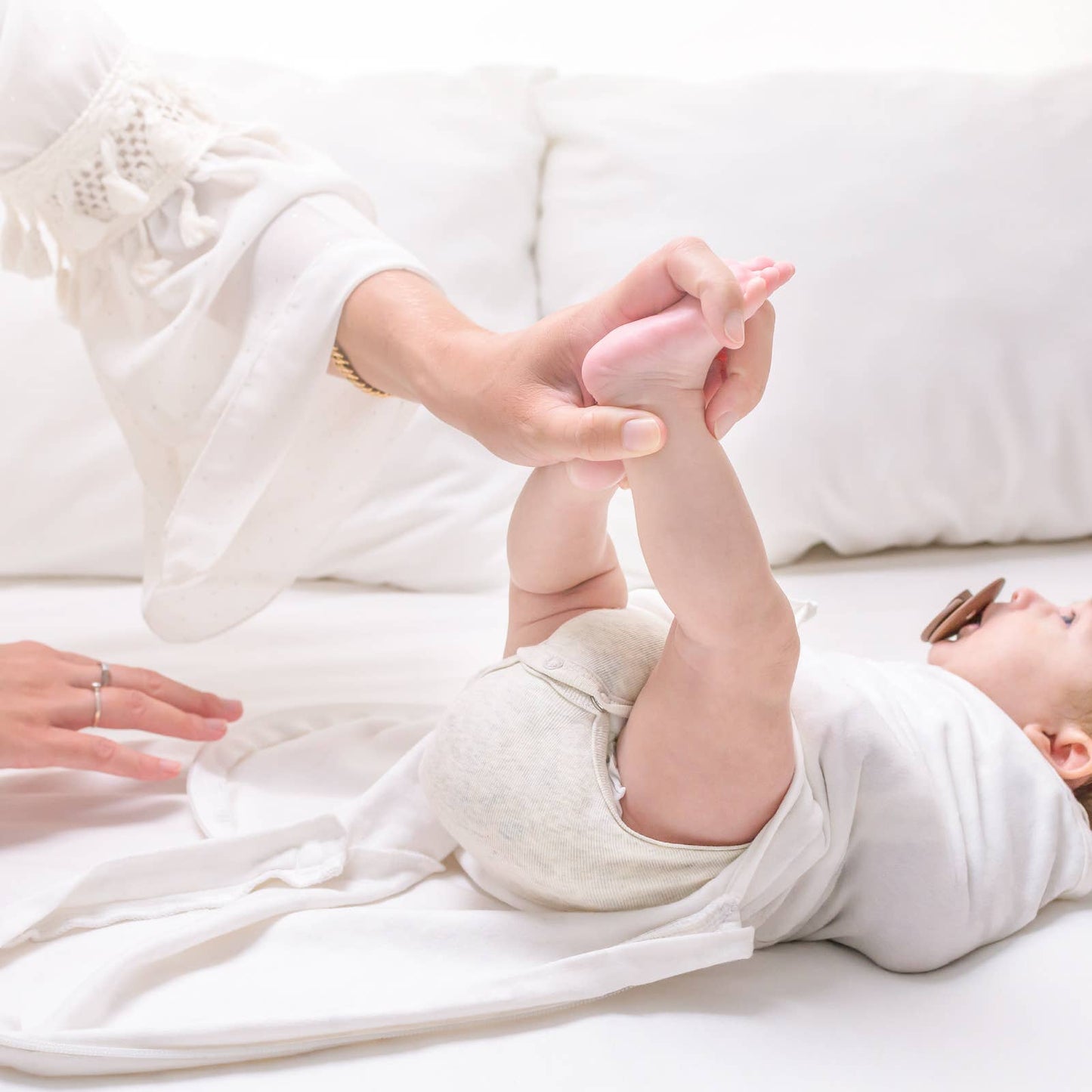 3pk Soothe Zippy Baby Swaddles 0-6 Months,Newborn Sleep Sack: Sage / One Size