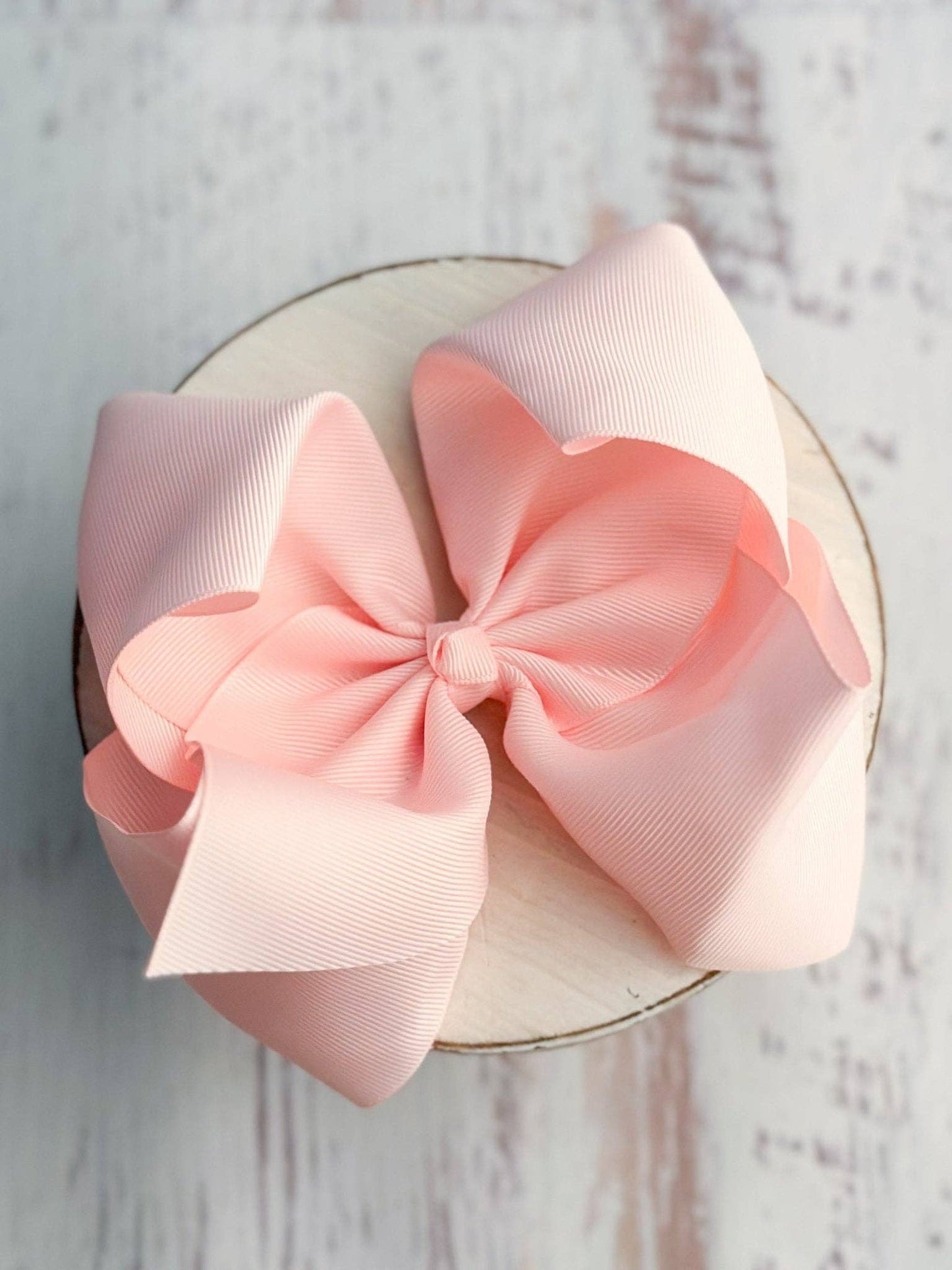 6.5" Texas Size Grosgrain Hair Bow | Alligator or French Clip: Alligator Clip / Royal Blue