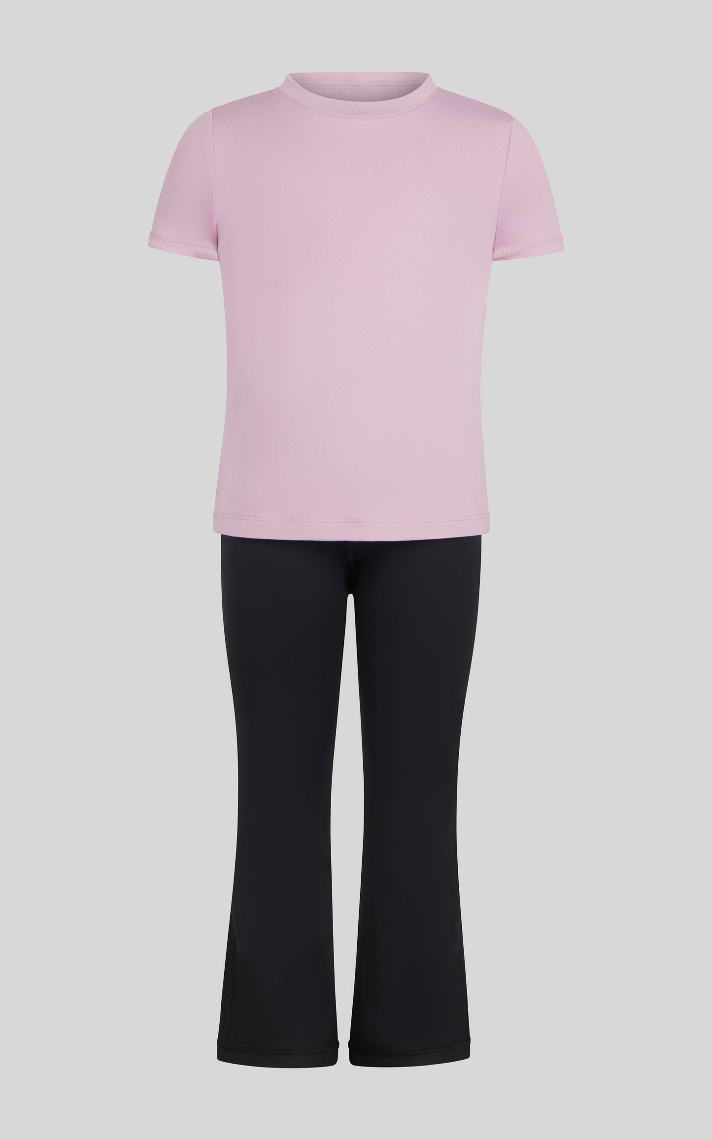 Toddler Girls Half Zip Windbreaker, Tee, Flare - 3 PC SET: CUTESY LEOPARD BLOSSOM/PINK PLUM/BLACK